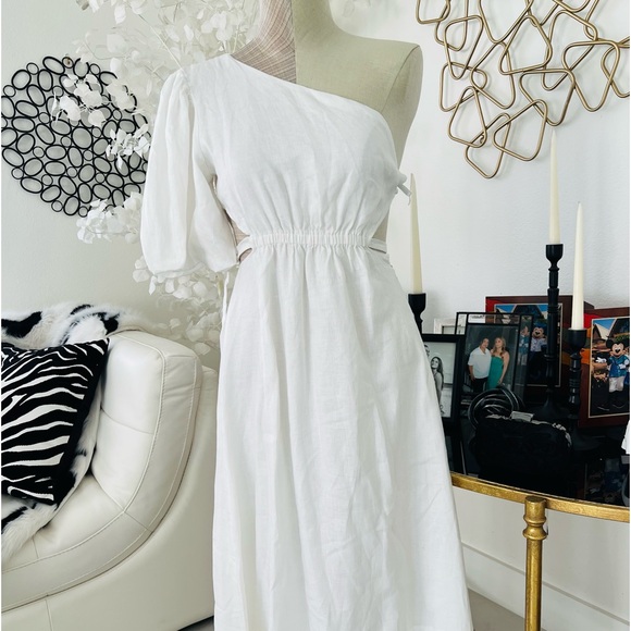 DISSH  The Bennet 100% linen one shoulder - Picture 5 of 9